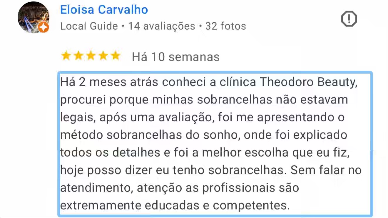 Avaliação cliente